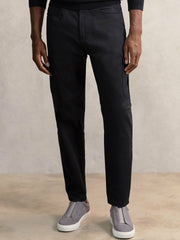 Reiss | Cotton-Lyocell Cargo Trousers in Navy