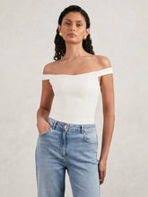 Reiss | Scuba Corset Bodysuit in White