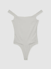 Reiss | Scuba Corset Bodysuit in White