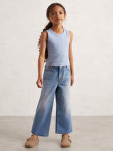 Reiss | 3-9 yrs Stretch-Cotton Ribbed Vest in Blue