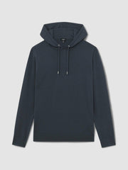 Reiss | Merino Wool Drawstring Hoodie in Midnight Navy