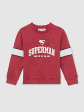 Reiss | 13-14 yrs Superman Cotton Logo Sweatshirt in Red