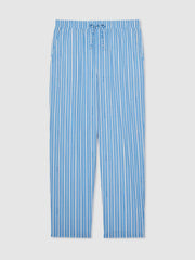 Reiss | | Ché Poplin Stripe Trousers in Bright Blue/White
