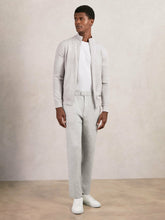 Reiss | Tapered Knitted Trousers in Soft Grey