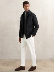 Reiss | Removable-Gilet Safari Jacket in Navy