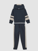 Reiss | Cotton-Blend Joggers and Hoodie Set in Navy