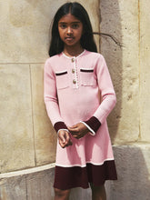 Reiss | 3-9 yrs Scallop-Trim Rib-Knit Dress in Pink