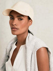 Reiss | Waffle-Knit Baseball Cap in Neutral