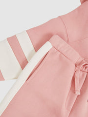 Reiss | Cotton-Blend Joggers and Hoodie Set in Rose
