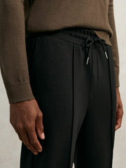 Reiss | Interlock Drawstring Joggers in Black