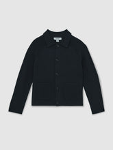 Reiss | 13-14 yrs Button-Through Knitted Cardigan in Navy