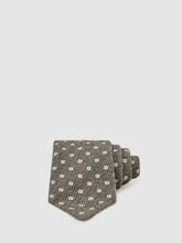 Reiss | Wool-Silk Floral-Medallion Tie in Grey