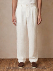Reiss | | Ché Linen Wide-Leg Trousers in White