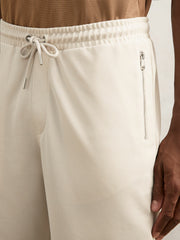 Reiss | Textured Drawstring Shorts in Stone