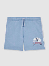 Reiss | 13-14 yrs Superman Logo-Print Shorts in Light Blue