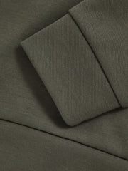 Reiss | 9-13 yrs Interlock Jersey Hoodie in Dark Sage
