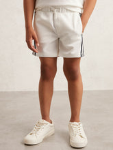 Reiss | 9-13 yrs Side Stripe Textured Shorts in White