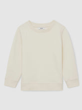Reiss | 13-14 yrs Cotton-Blend Textured Sweatshirt in Off White