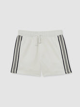 Reiss | 13-14 yrs Side Stripe Textured Shorts in White