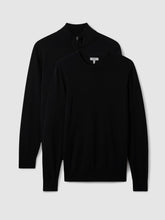 Reiss | Pack of Two Merino Wool Jumpers in Black