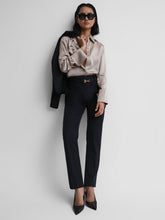 Reiss | Wool Blend Tapered Suit Trousers in Navy