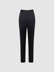 Reiss | Wool Blend Tapered Suit Trousers in Navy