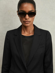 Reiss | Petite Single Breasted Suit Blazer in Black