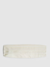 Reiss | Silk Cummerbund in Ivory