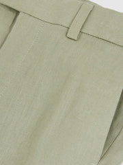 Reiss | 9-13 yrs Slim Fit Linen Adjustable Trousers in Apple