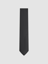Reiss | Textured Silk Blend Tie in Black