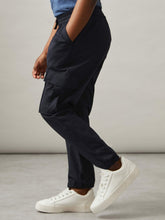 Reiss | 9-14 yrs Technical Drawstring Cuffed Cargo Trousers in Navy