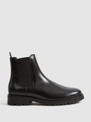 Reiss | Leather Chelsea Boots in Black