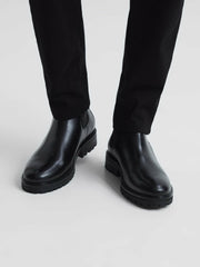 Reiss | Leather Chelsea Boots in Black