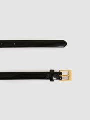 Reiss | Thin Leather Belt in Black