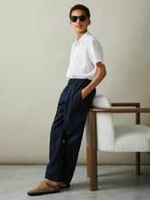 Reiss | 3-9 yrs Short Sleeve Linen Shirt in White