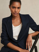 Reiss | Petite Tailored Single Breasted Suit Blazer in Navy