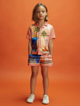 Reiss | Senior McLaren F1 Miami Drawstring Shorts in Pink Multi