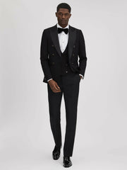 Reiss | Patent Leather Lace-Up Shoes in Black