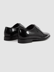 Reiss | Patent Leather Lace-Up Shoes in Black