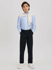 Reiss | 3-9 yrs Slim Fit Cotton Shirt in Soft Blue