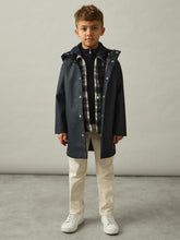 Reiss | 3-9 yrs Water Repellent Hooded Coat in Navy