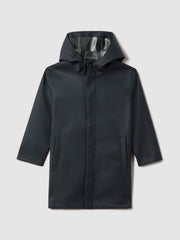 Reiss | 9-13 yrs Water Repellent Hooded Coat in Navy