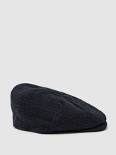 Reiss | Wool Blend Baker Boy Cap in Navy