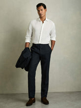 Reiss | Linen Button-Through Shirt in White