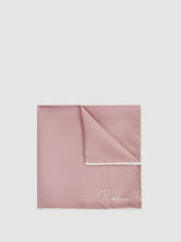 Reiss | Plain Silk Pocket Square in Pink