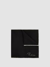 Reiss | Plain Silk Pocket Square in Black