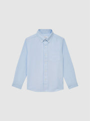 Reiss | 4-9 yrs Button Down Oxford Shirt in Soft Blue