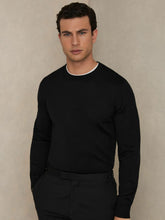Reiss | Merino Wool Crew Neck Jumper in Black