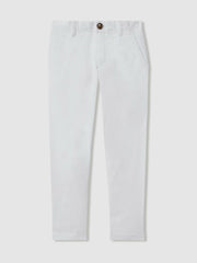 Reiss | 9-14 yrs Slim Fit Casual Chinos in White
