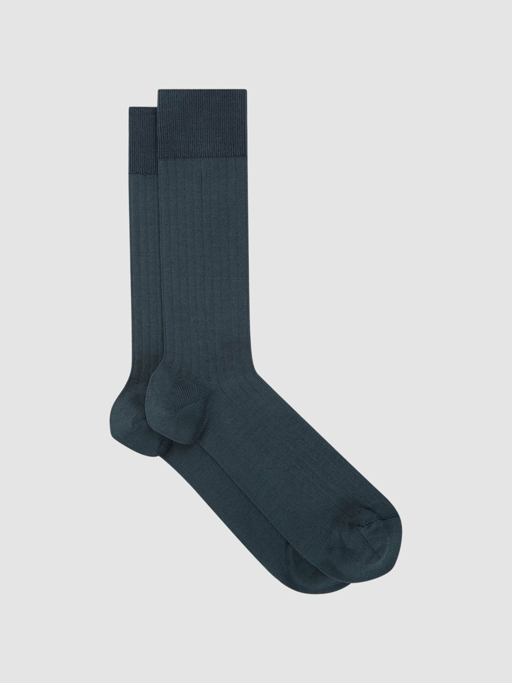 Reiss | Ribbed Socks in Airforce Blue